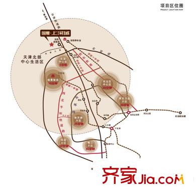 國耀上河城區(qū)位圖