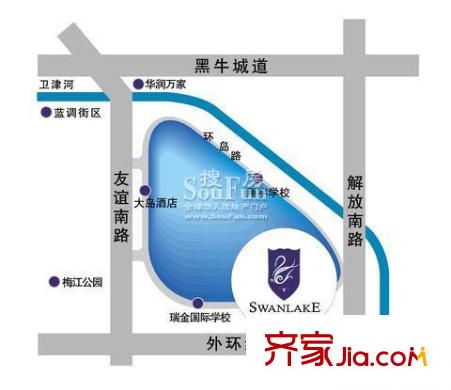 江勝天鵝湖別墅交通圖