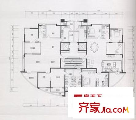 江勝天鵝湖別墅戶型圖M1二層平面圖 3室3廳2衛(wèi)