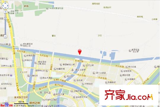 藍城平方米園交通圖
