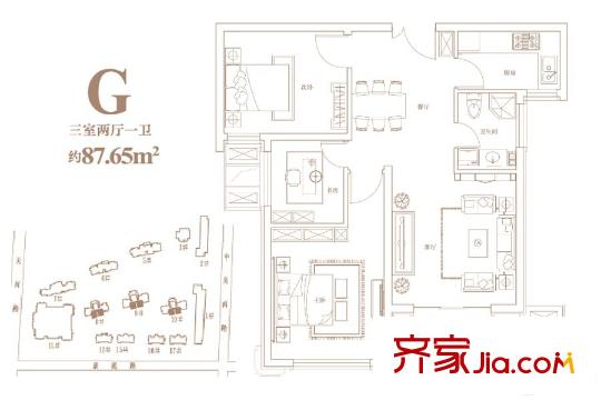 郑州锦艺四季城小区装修案例,装修效果图,郑州