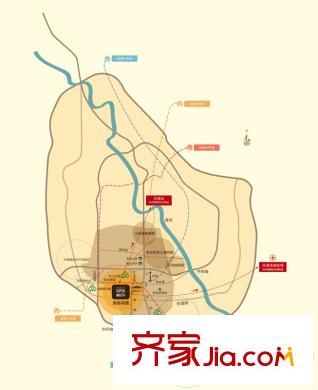 時代奧城交通圖