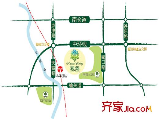觀錦區(qū)位圖