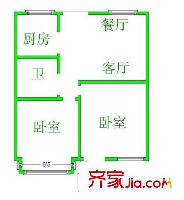 氣象公寓 2室 戶型圖