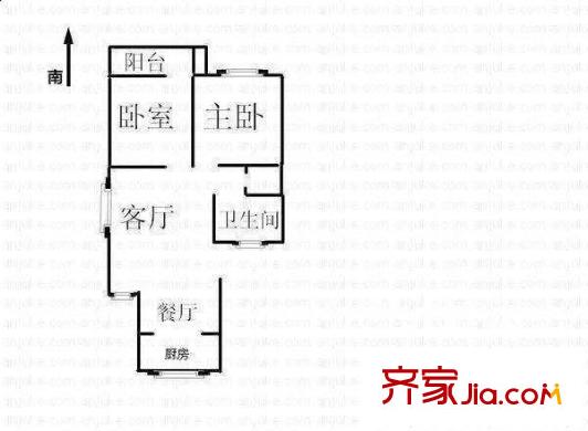 南臺明珠 3室 戶型圖