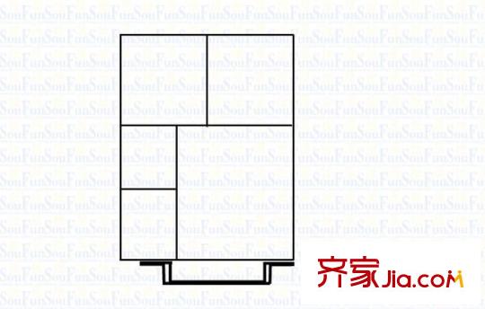 南臺明珠 2室 戶型圖