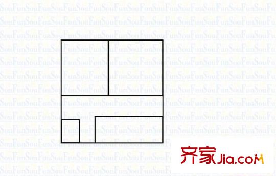 農(nóng)機(jī)宿舍 2室 戶型圖