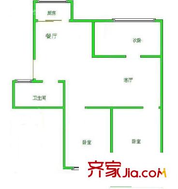 農(nóng)科公寓 3室 戶型圖