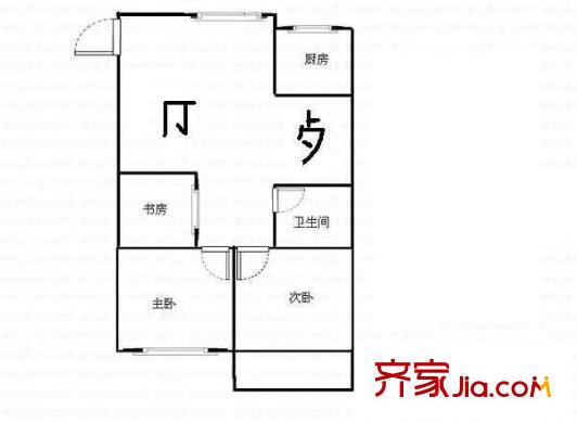 農(nóng)科公寓 3室 戶型圖