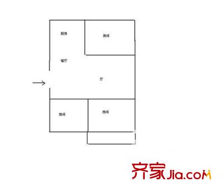 南禪新村 3室 戶型圖