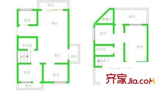 玫瑰山莊 4室 戶型圖