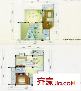 名門庭苑戶型圖3室2廳2衛(wèi)1廚