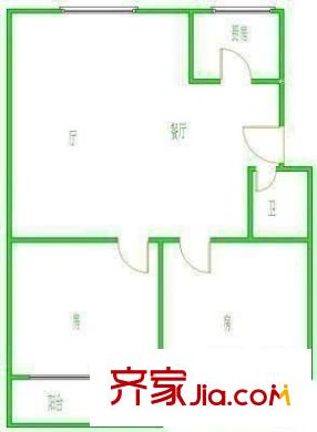 臨江新天地玉島苑 2室 戶型圖