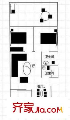 黎明新村茉莉園戶型圖茉莉園 3室 戶型圖 3室2廳2衛(wèi)1廚