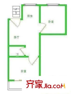 柳河花園 2室 戶型圖