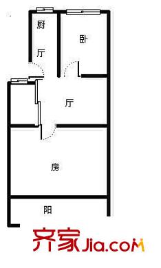 金馬花園 2室 戶型圖