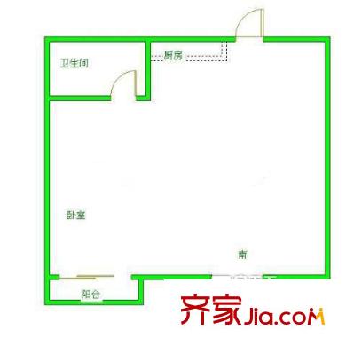 家春秋 1室 戶型圖