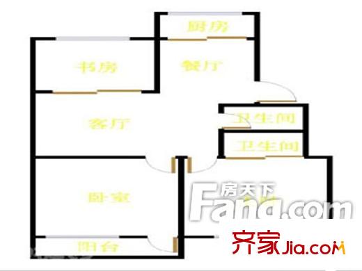 福嶼花園 3室戶(hù)型圖