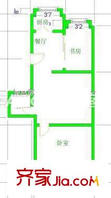 恒盛樓 2室戶型圖