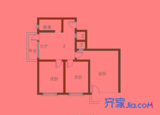公正新苑 1室 戶型圖