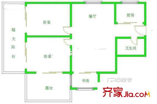 廣場明珠 4室戶型圖