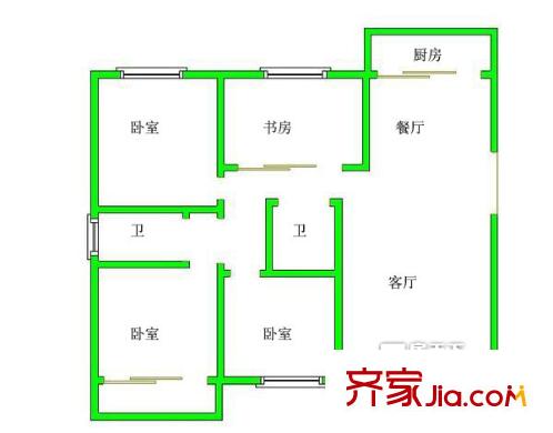 廣場明珠 4室戶型圖
