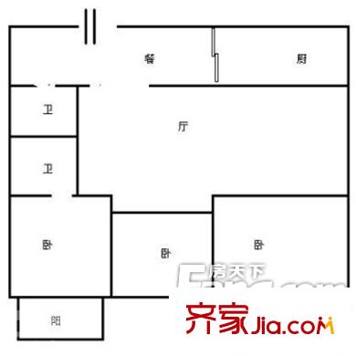 郭前新村 3室戶型圖