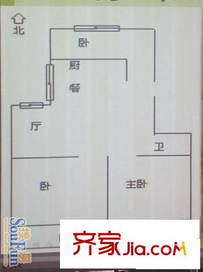 福興長城花園 3室 戶型圖