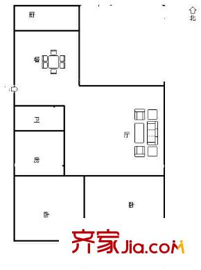 福興長城花園 3室 戶型圖