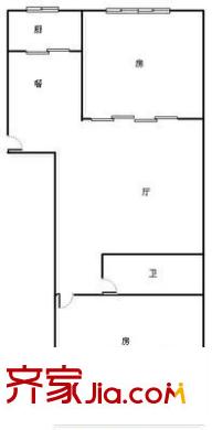 大同浦新村 2室 戶型圖