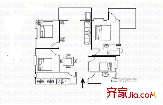  都市芳庭 4室戶型圖