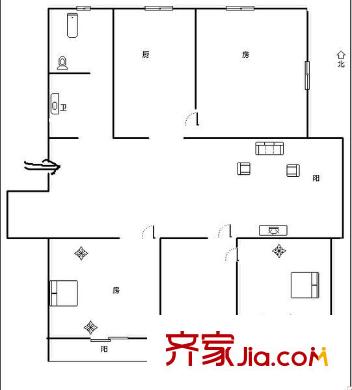 大根社區(qū) 4室 戶型圖
