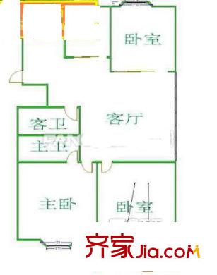 都市晴空 3室戶型圖