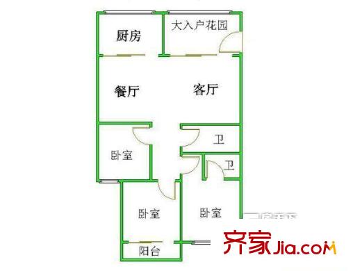北江公寓 戶型圖