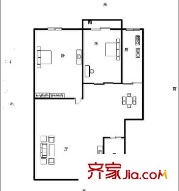 碧玉花園 2室 戶型圖