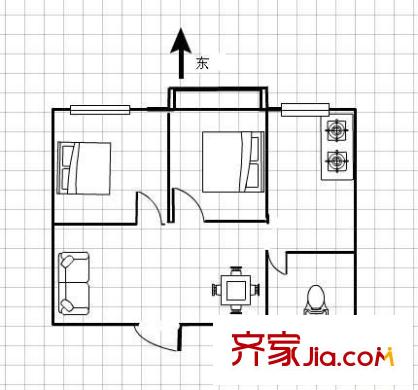 碧玉花園 2室 戶型圖
