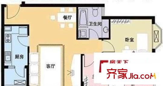 英泰第一城 3室 戶型圖