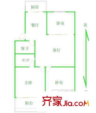 洋里新苑 2室 戶型圖