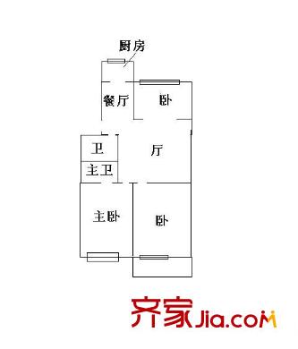 先鋒苑小區(qū) 3室 戶(hù)型圖