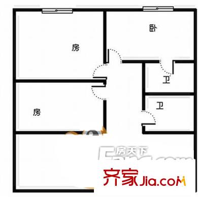 新興大廈 3室戶型圖