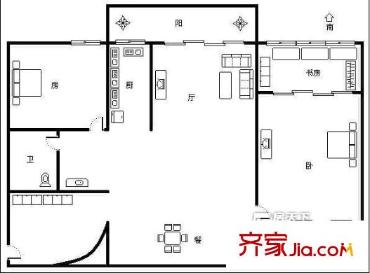 衛(wèi)前里新村 3室戶型圖