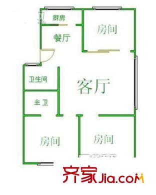 思兒亭新村 3室戶型圖
