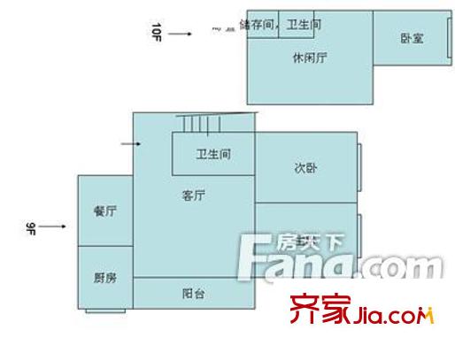 思兒亭新村 4室戶型圖