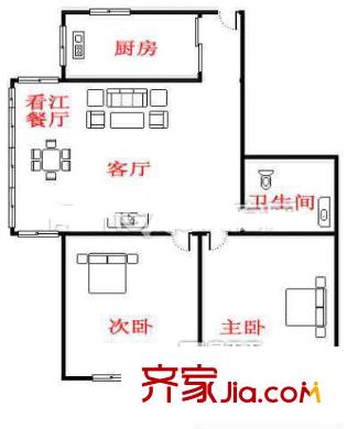 三保園 2室戶型圖