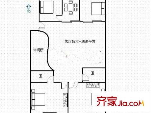 山?；▓@ 3室 戶型圖