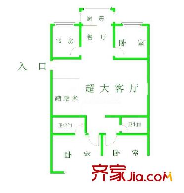 山?；▓@ 4室 戶型圖