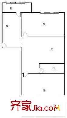 南公小區(qū) 2室戶型圖