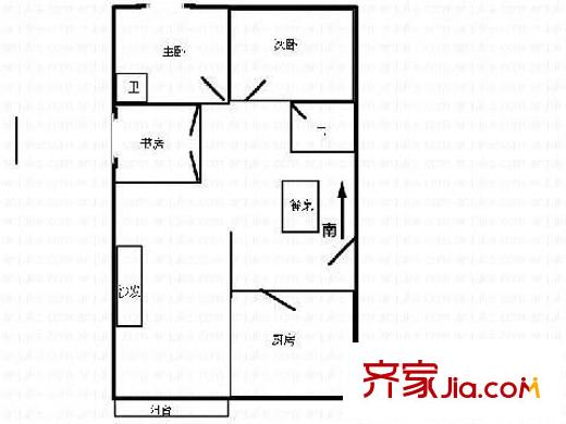 寧榕花園 3室 戶型圖