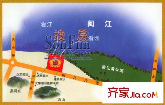 閩發(fā)江灣御景交通圖