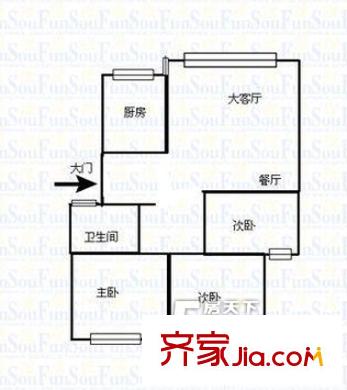 連輝新村 3室戶型圖